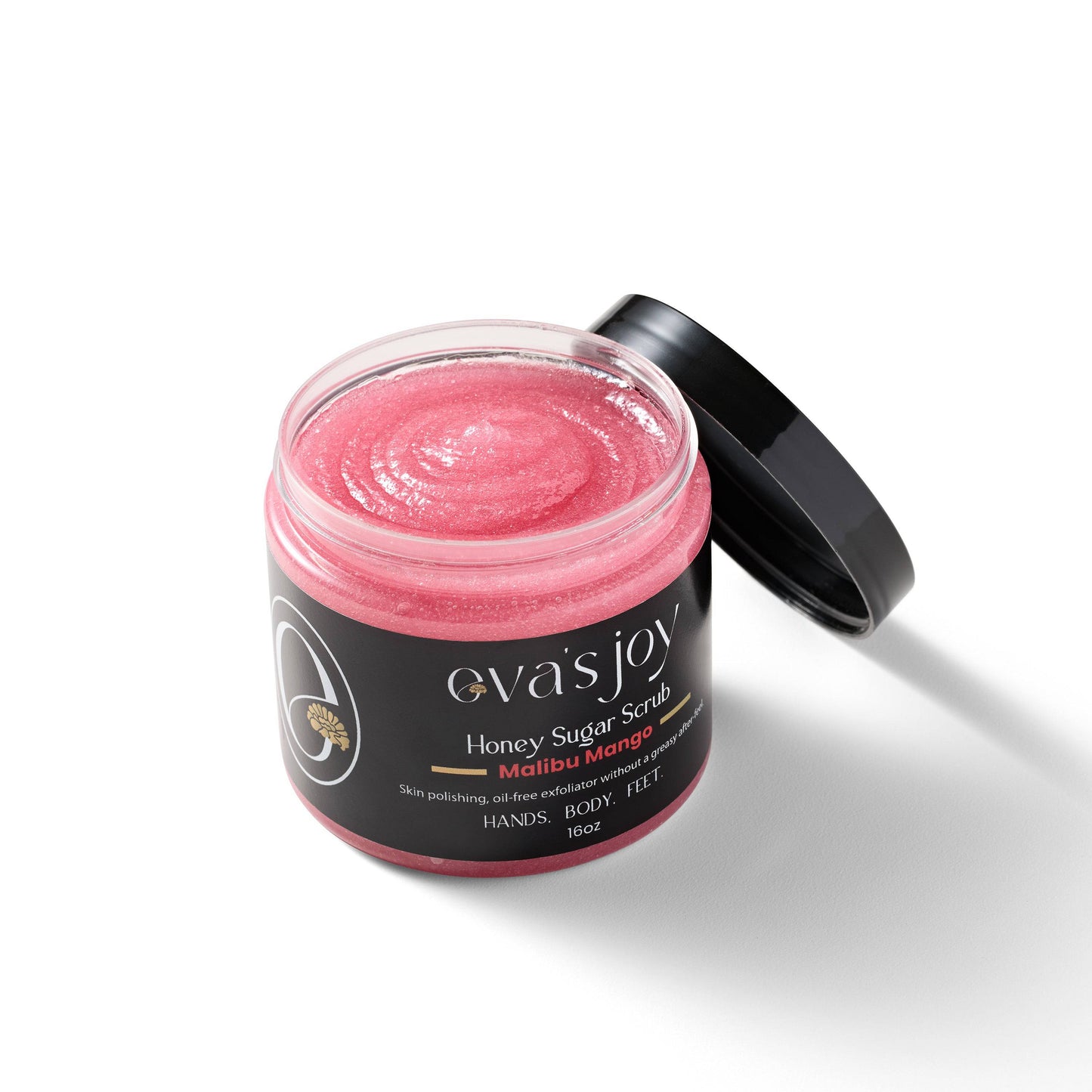 Eva’s Joy Exfoliating Sugar Scrub - Malibu Mango 16 oz | Hydrating & Softening Body Scrub