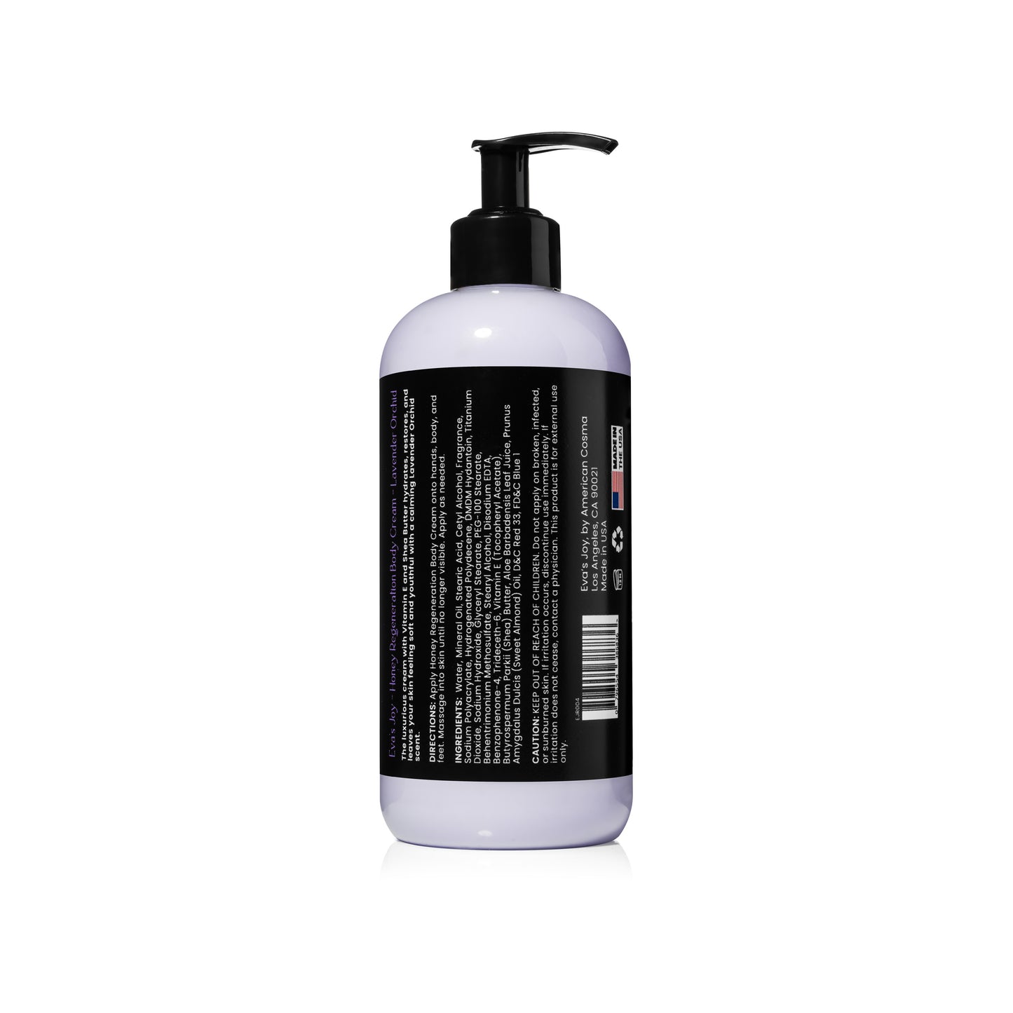 Honey Regeneration Body Cream - Lavender Orchid 16 oz - Eva's Joy