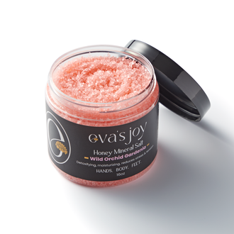 Eva's Joy Luxury Bath Salt – Wild Orchid Gardenia 16 oz