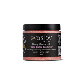 Eva's Joy Luxury Bath Salt – Wild Orchid Gardenia 16 oz