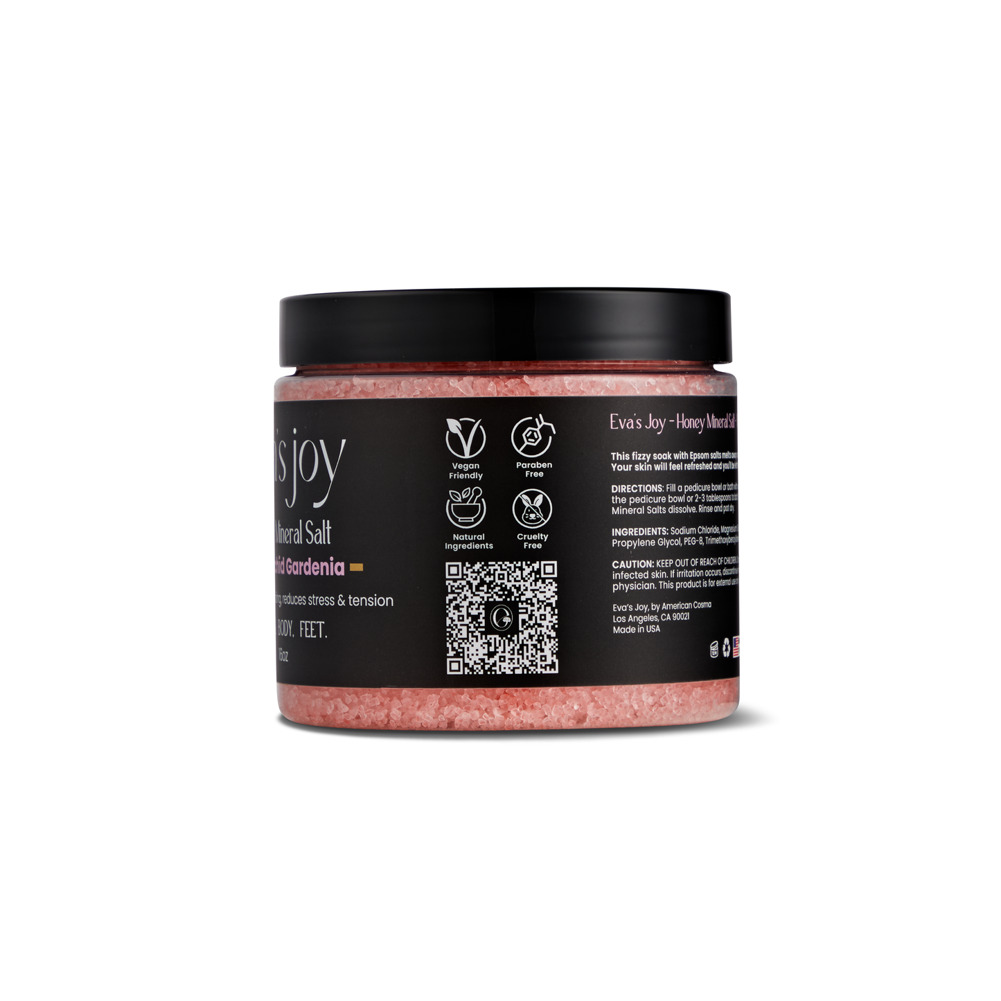 Eva's Joy Luxury Bath Salt – Wild Orchid Gardenia 16 oz - Eva's Joy